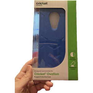 Cricket ovation cell phone case blue